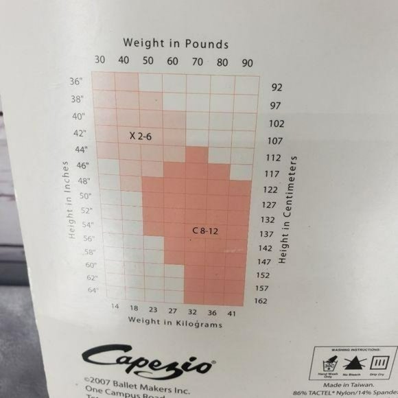 Capezio transition tight sz 8-12 ultra soft #1816C - Picture 6 of 7